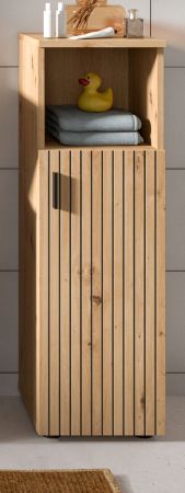Badezimmer Kommode Livia in Artisan Eiche Badschrank 30 x 95 cm