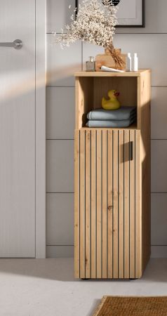 Badezimmer Kommode Livia in Artisan Eiche Badschrank 30 x 95 cm