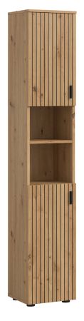 Badezimmer Hochschrank Livia in Artisan Eiche Badschrank 30 x 192 cm