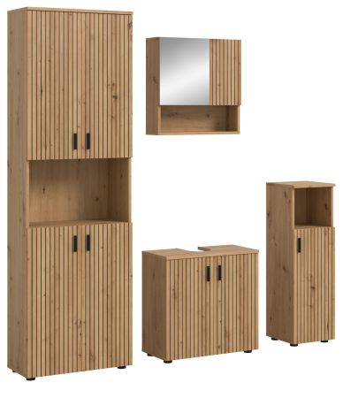 Badm�bel Set 4-teilig Livia in Artisan Eiche Badkombination 180 x 192 cm