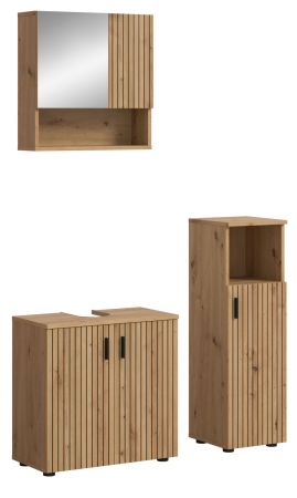 Badm�bel Set 3-teilig Livia in Artisan Eiche Badkombination 105 x 180 cm
