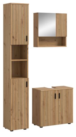 Badm�bel Set 3-teilig Livia in Artisan Eiche Badkombination 105 x 192 cm