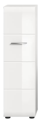 Badezimmer Kommode Cover in wei� Hochglanz Badkommode h�ngend / stehend 30 x 106 cm