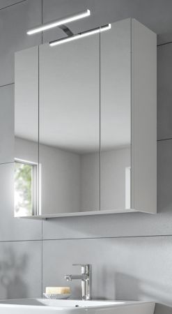 Badezimmer Spiegelschrank Cover in wei� Badschrank 3-t�rig 60 x 70 cm