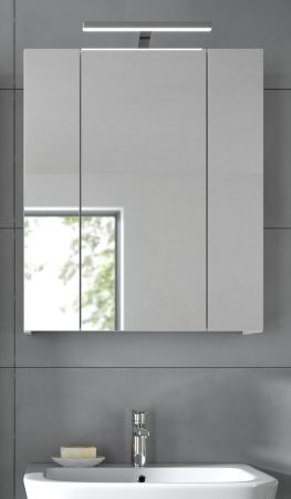 Badezimmer Spiegelschrank Cover in wei� Badschrank 3-t�rig 60 x 70 cm