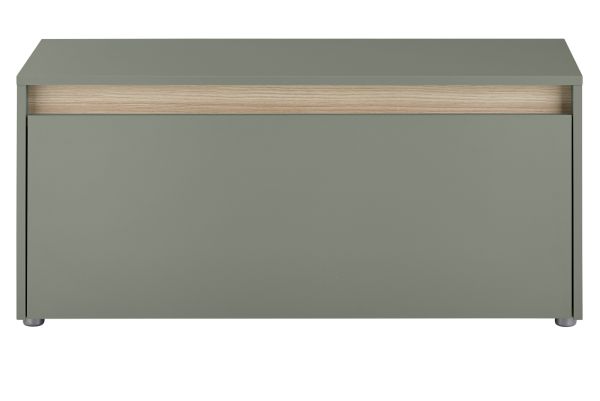 Garderobe Sitzbank Center in Salbei und Barista Eiche Garderobenbank 100 cm