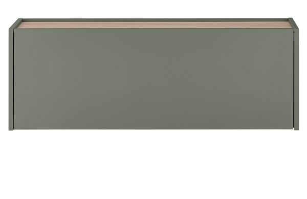 H�ngeschrank Center in Salbei und Barista Eiche Flurschrank h�ngend 100 cm