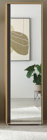 Garderobenschrank Center in Evoke Eiche und grau Flurschrank mit Spiegel 60 x 200 cm