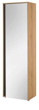 Garderobenschrank Center in Evoke Eiche und grau Flurschrank mit Spiegel 60 x 200 cm