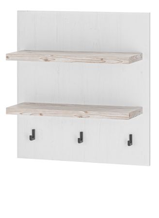 K�chenregal Rovola in wei� Pinie Landhaus K�che Wandregal 60 x 65 cm Gew�rzregal