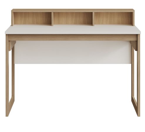 Schreibtisch Finnes in wei� und Eiche Laptoptisch skandinavisch 120 cm