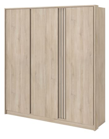 Parisot Kleiderschrank Escale6 in Eiche japanisch Dreht�renschrank 3-t�rig 185 x 203 cm