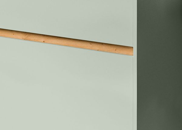 Garderobe Set 3-teilig Borga in Salbei und Artisan Eiche 140 x 197 cm