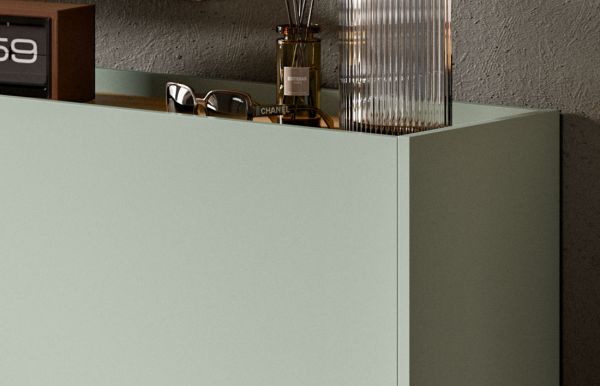 Garderobe Set 4-teilig Borga in Salbei und Artisan Eiche 220 x 192 cm
