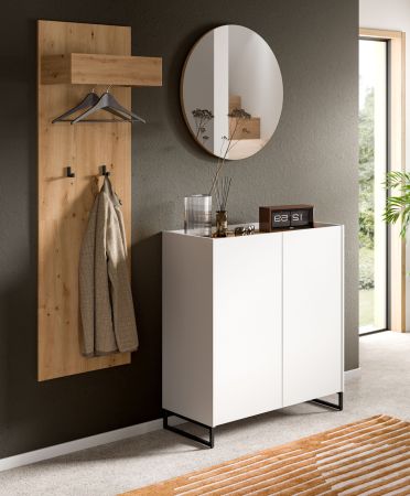 Garderobenpaneel Borga in Artisan Eiche Wandgarderobe 50 x 160 cm