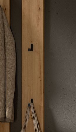 Garderobe Set 4-teilig Borga in wei� und Artisan Eiche 172 x 197 cm, Soft-Close