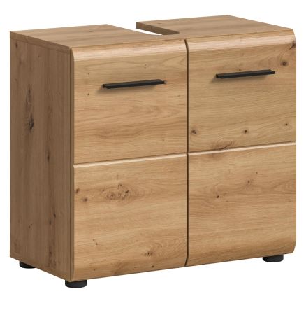Waschbeckenunterschrank Cover in Artisan Eiche Badezimmer Unterschrank 60 cm