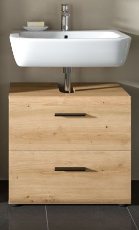 Waschbeckenunterschrank Cover in Artisan Eiche Badezimmer Unterschrank 60 cm