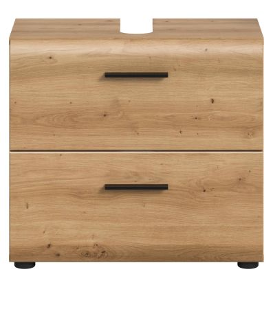 Waschbeckenunterschrank Cover in Artisan Eiche Badezimmer Unterschrank 60 cm