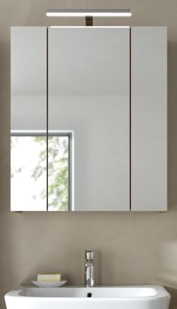 Badezimmer Spiegelschrank Cover in Artisan Eiche 60 x 70 cm, Badschrank 3-t�rig / 3D