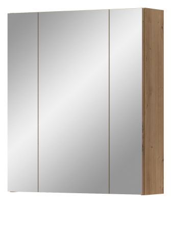 Badezimmer Spiegelschrank Cover in Artisan Eiche 60 x 70 cm, Badschrank 3-t�rig / 3D