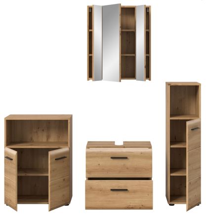 Badm�bel Set 4-teilig Cover in Artisan Eiche Badkombination 180 x 185 cm