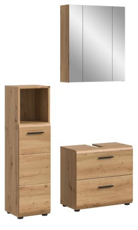 Badm�bel Set 3-teilig Cover in Artisan Eiche Badkombination 105 x 185 cm