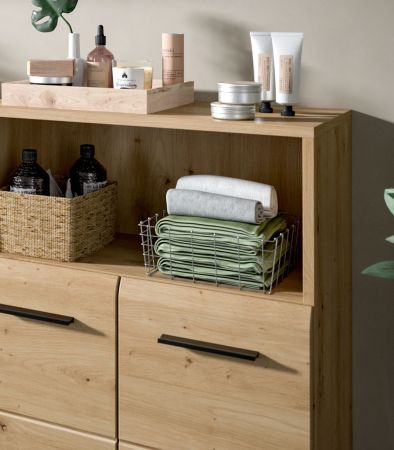 Badm�bel Set 4-teilig Cover in Artisan Eiche Badkombination 180 x 185 cm