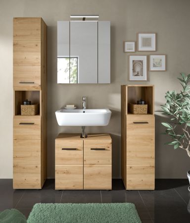Badm�bel Set 4-teilig Cover in Artisan Eiche Badkombination 150 x 185 cm