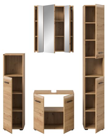 Badm�bel Set 4-teilig Cover in Artisan Eiche Badkombination 150 x 185 cm