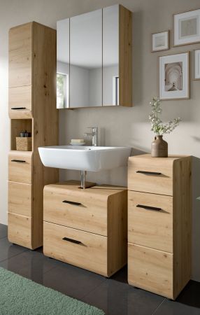 Badm�bel Set 4-teilig Cover in Artisan Eiche Badkombination 150 x 185 cm