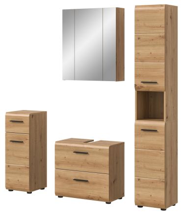 Badm�bel Set 4-teilig Cover in Artisan Eiche Badkombination 150 x 185 cm