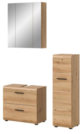 Badm�bel Set 3-teilig Cover in Artisan Eiche Badkombination 105 x 185 cm