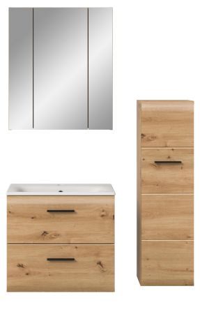Badm�bel Set 3-teilig Cover in Artisan Eiche Badkombination 105 x 185 cm