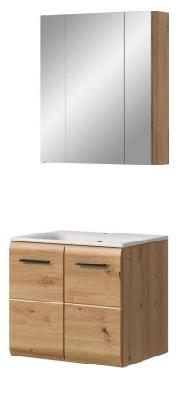 Badm�bel Set 2-teilig Cover in Artisan Eiche Badkombination 60 x 185 cm