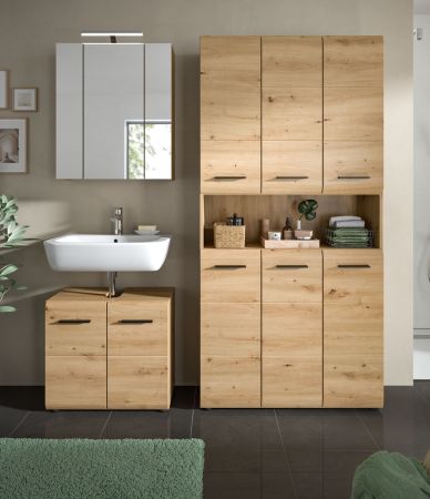 Badm�bel Set 3-teilig Cover in Artisan Eiche Badkombination 165 x 185 cm