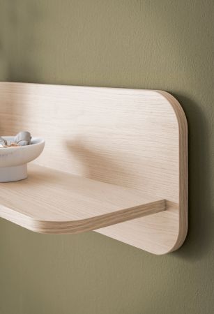 Wohnwand Elverum in Eiche natur Wohnkombination skandinavisch 4-teilig 308 cm, mit Push-to-Open