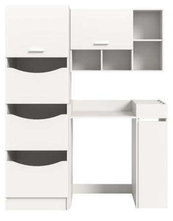 Waschmaschinenschrank Flexy in wei� Set 4-teilig 155 x 196 cm
