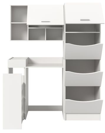 Waschmaschinenschrank Flexy in wei� Set 4-teilig 155 x 196 cm