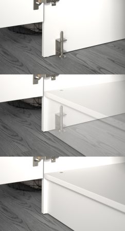 Waschmaschinenschrank Flexy in wei� Set 2-teilig 132 x 195 cm