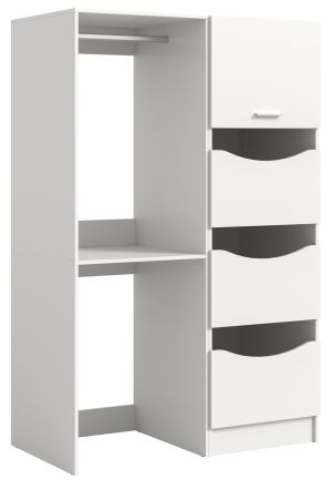 Waschmaschinenschrank Flexy in wei� Set 2-teilig 126 x 196 cm
