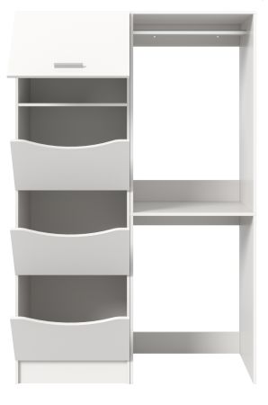 Waschmaschinenschrank Flexy in wei� Set 2-teilig 126 x 196 cm