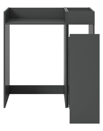 Waschmaschinenumbau Set Flexy in grau 2-teilig �berbauschrank und Anstellregal