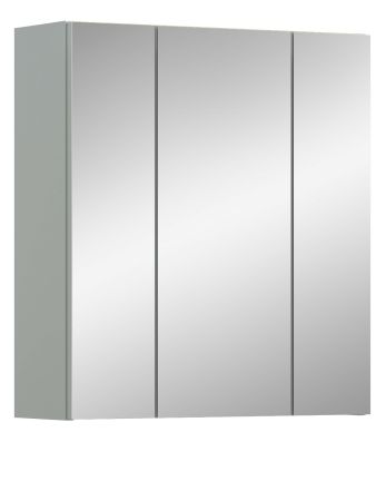 Badezimmer Spiegelschrank Luna in gr�n Badschrank skandinavisch 3-t�rig 60 x 68 cm