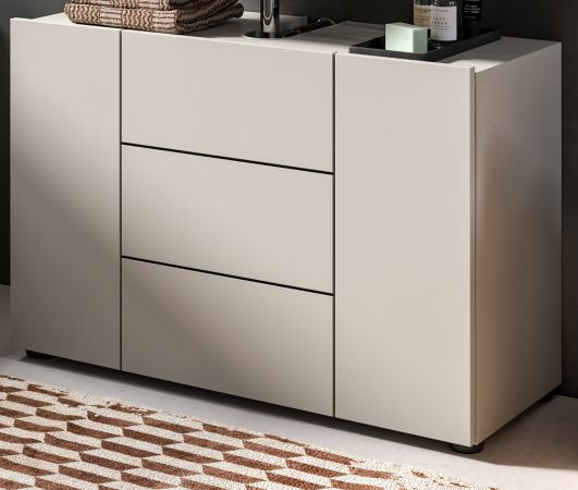 Waschbeckenunterschrank Larik in Kaschmir Badezimmer Unterschrank 82 x 56 cm