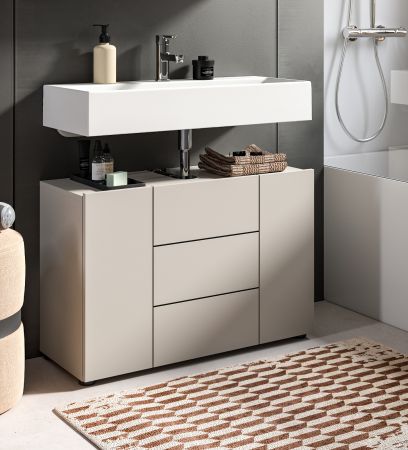 Waschbeckenunterschrank Larik in Kaschmir Badezimmer Unterschrank 82 x 56 cm