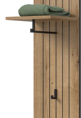 Garderobenpaneel Loreno in Evoke Eiche Wandgarderobe 31 x 160 cm