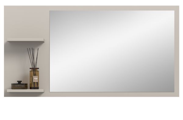 Garderobenspiegel Loreno in Kaschmir Wandspiegel mit Ablage 106 x 55 cm