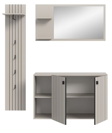 Garderobe Set 3-teilig Loreno in Kaschmir 152 x 192 cm