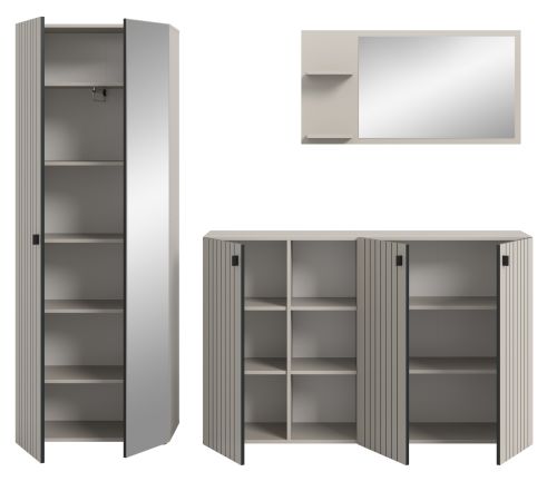 Garderobe Set 3-teilig Loreno in Kaschmir 235 x 192 cm